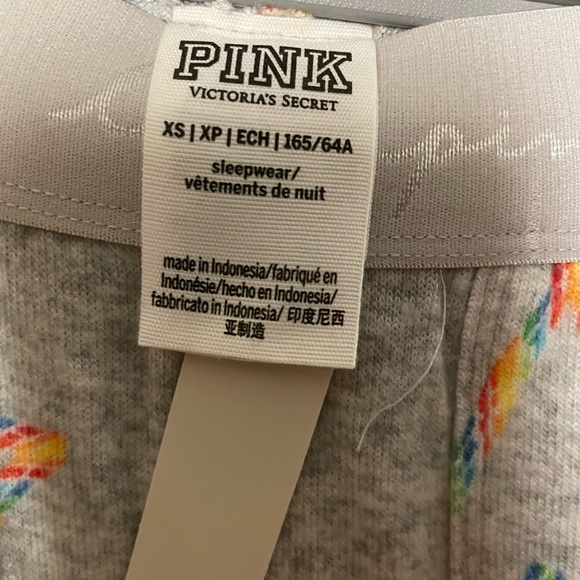 Pink Victoria’s Secret candycane, heart lounge set XS/XP - Picture 5 of 6